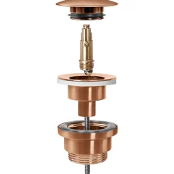 Bonde De Lavabo Universel Clic-Clac Brush Copper-Rea Online
