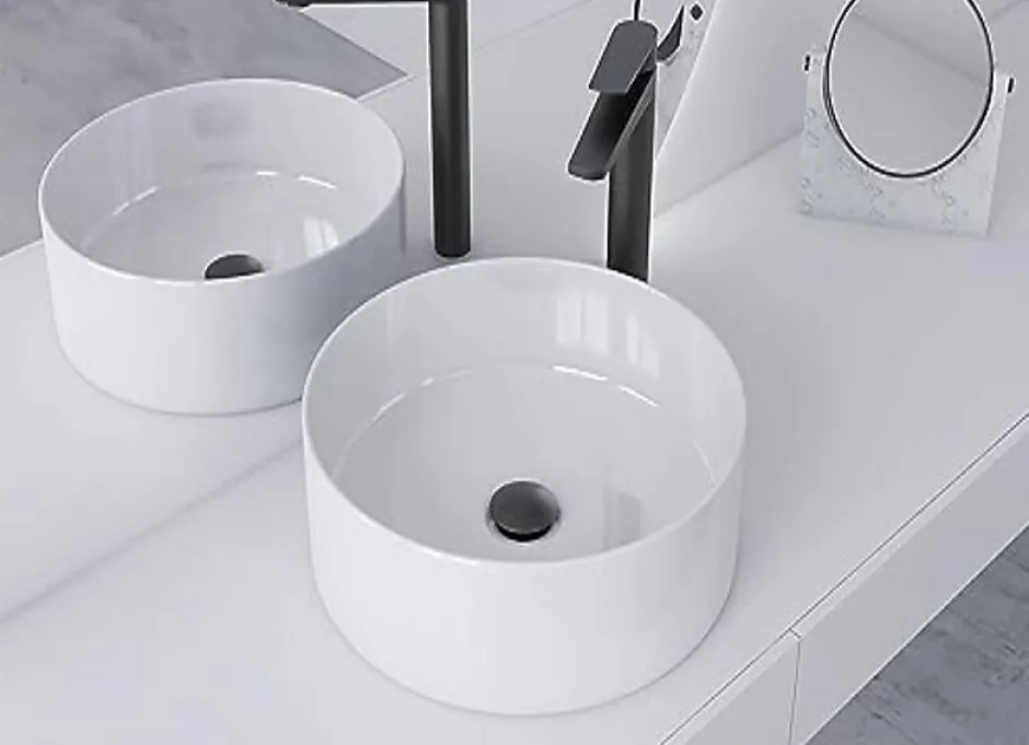 Bonde de lavabo, vasque, evier universelle noir sans trop plein, Bonde Pop Up (push-up) Automatique LuxuryBain-Luxury Bain New