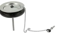 Bonde et vidage plastique pour évier grès à double paroi - Diamètre: 84 mm - Diamètre sortie: 1