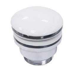 Bonde lavabo clic-clac 3 coloris pour vasques Blanc brillant^Sanycces Hot