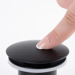 Bonde lavabo sans trop plein, clic-clac, noir^Wanda Collection Clearance