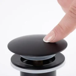 Bonde lavabo sans trop plein, clic-clac, noir^Wanda Collection Clearance