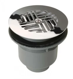 Bonde siphoïde PVC à grille Pour receveur avec orifice diam : 90 mm - Sortie : horizontale^Nicoll Outlet