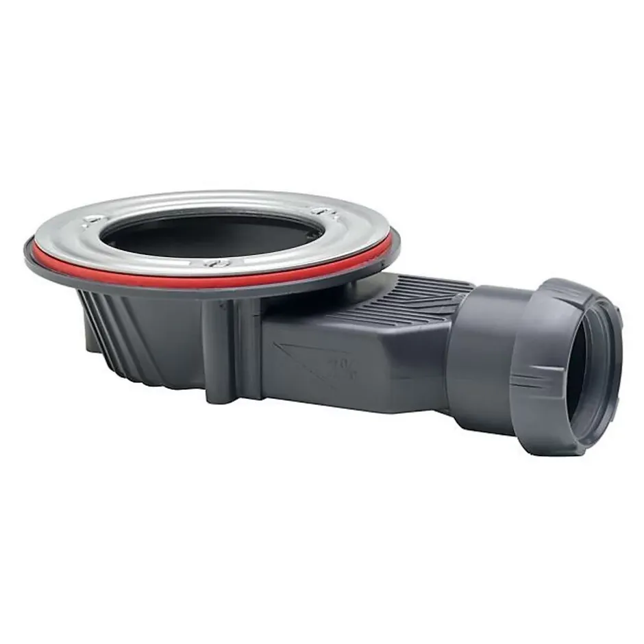 Bonde siphon diam. 90 mm extraplate Slim+ à évacuation horizontale pour receveur de douche sortie en 40 mm^Wirquin Online