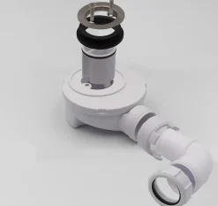 Bonde siphon diam. 50 mm extraplate universelle à évacuation horizontale pour receveur de douche, sortie en 40 mm^McAlpine