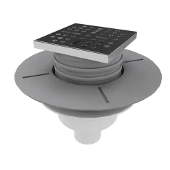 Bonde verticale DINO pour receveurs à carreler avec grille en acier inoxydable-Stano Clearance