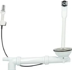 Bonde évier - Avec trop plein - Commande automatique rotative^Nicoll Sale