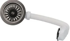 Bonde évier - Avec trop plein - Commande automatique rotative^Nicoll Sale