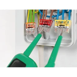 Borne de connexion Série 2273 fil rigide - Transparent - rouge --Wago Discount