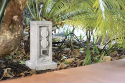 Borne de jardin extérieure 4 prises + 2 interrupteurs 5 m^Zenitech New