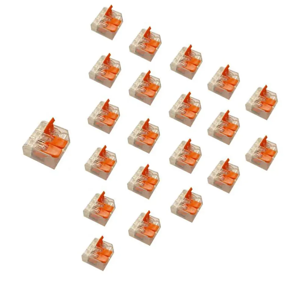 Borne de raccordement à levier 3 entrées (Pack de 20) --Silamp New