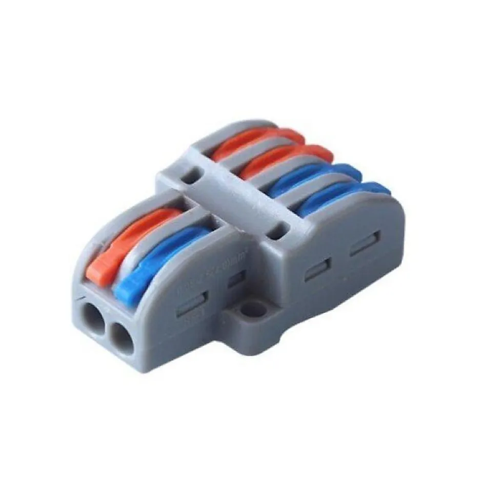 Borne de raccordement à levier 4 entrées / 2 sorties -^Silamp Online