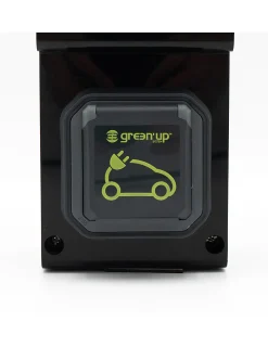 Borne De Recharge Avec Horloge équipée D'une Prise Green'up Complète Avec Protections^Carré Rouge Discount