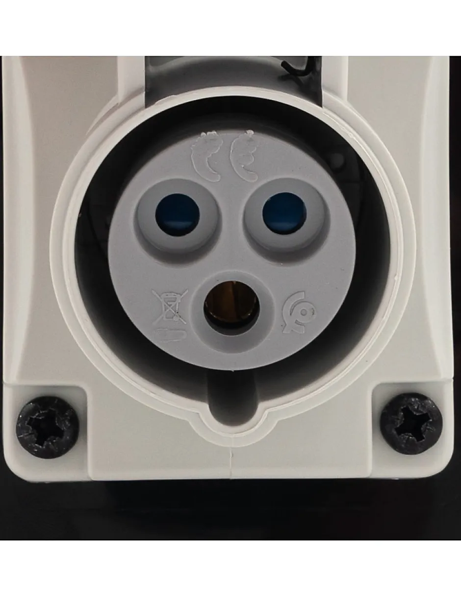 Borne De Recharge Avec Prise Europe 16a Complète Avec Protections Et Compteur-Carré Rouge Best