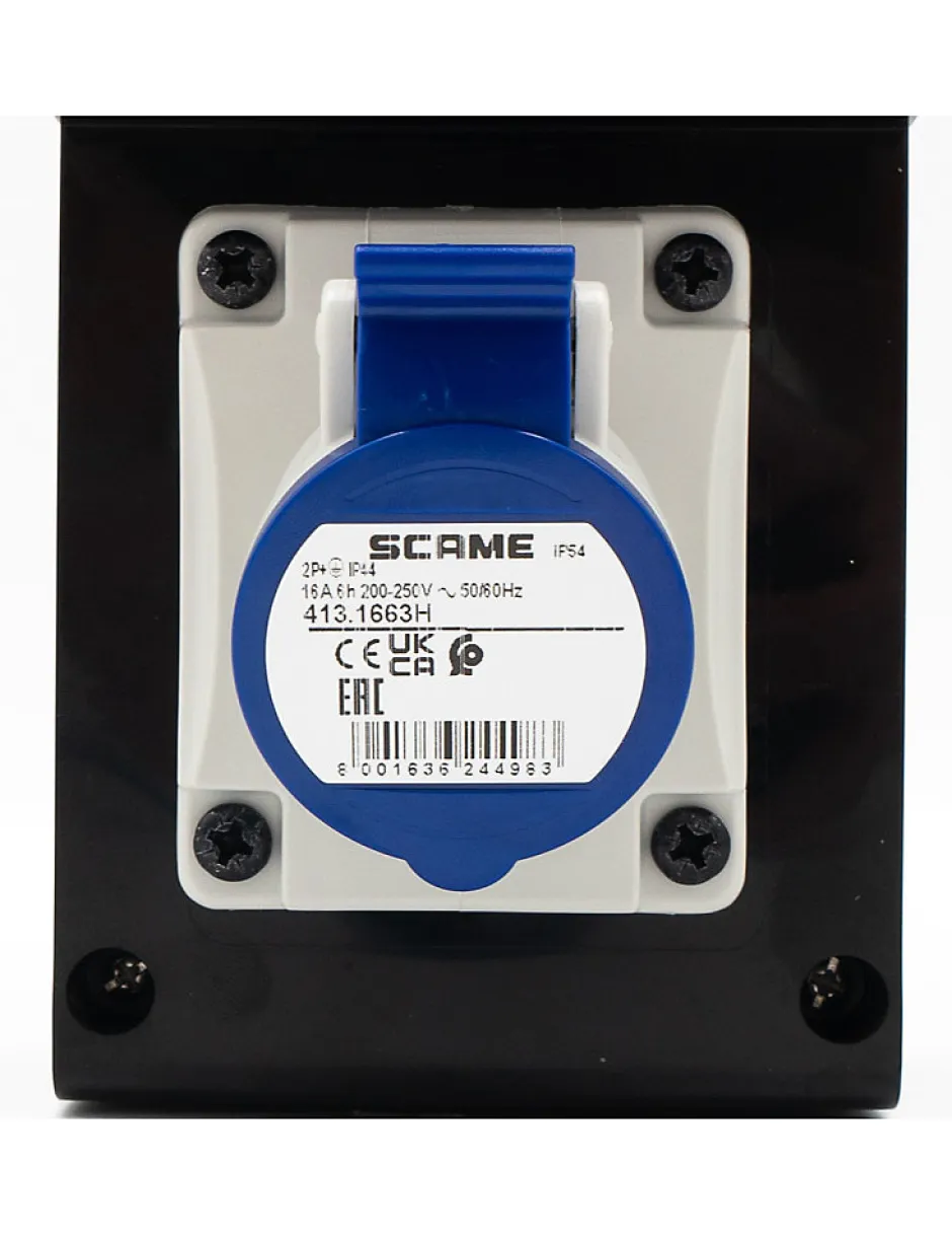 Borne De Recharge Avec Prise Europe 16a Complète Avec Protections Et Compteur-Carré Rouge Best