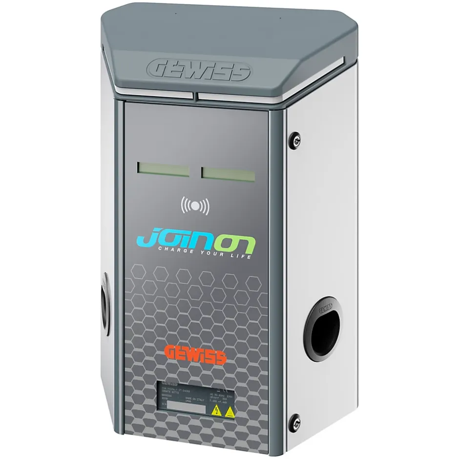 Borne de recharge murale I-ON RFID Connectée Ethernet 2 x 11 kW - Type 2S - Compteur MID - IP55 - - GWJ2102L^Gewiss New
