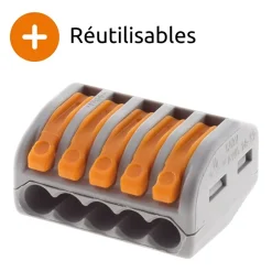 Borne rapide automatique à cliquet S222 - 5 entrées -^Wago Online