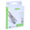 Borne 2773 Inline 2x4mm2 rigide & semi-rigide - Boite de 20 - - 2773-2401/995-020-Wago Sale