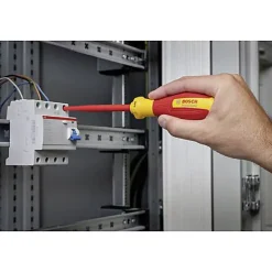 Tournevis isolé VDE SL/PZ 2x125 1600A02ND7 - Tournevis cruciforme pour électricien^Bosch Professional