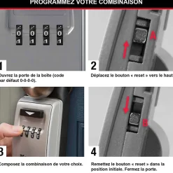 Boîte à clé à anse rétractable Masterlock Select Acess 5420EURD^Master Lock New