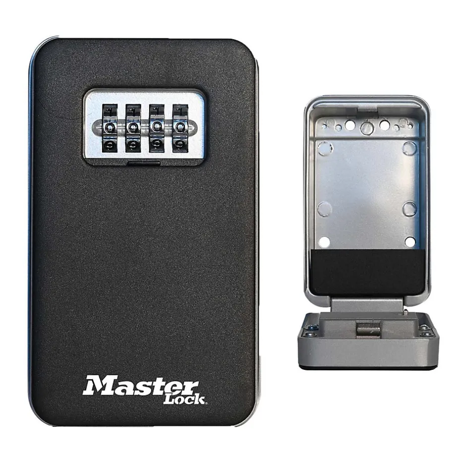 Boîte à clés, montage mural, à capot, taille moyenne, utilisation en extérieur, kit d'installation-Master Lock Best