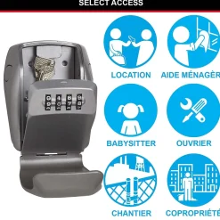 Boîte à clés sécurisée haute sécurité fixation murale^Master Lock Best