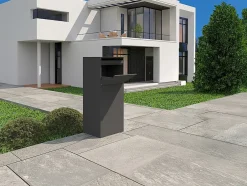 Boîte à colis anthracite - L45 x l35 x H105 cm - COLIBRI^Vente-unique Discount