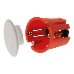 Boîte applique murs creux placo diamètre 40x40mm - Rouge -^Zenitech Clearance