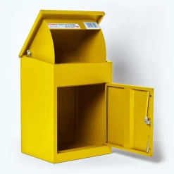 Boîte aux lettres 1 porte Boîte à colis Jaune en acier^Smart Parcel Box Online