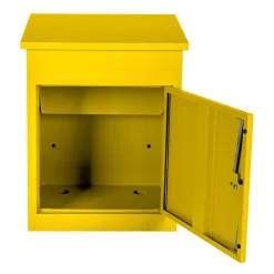 Boîte aux lettres 1 porte Boîte à colis Jaune en acier^Smart Parcel Box Online