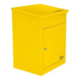 Boîte aux lettres 1 porte Boîte à colis Jaune en acier^Smart Parcel Box Online