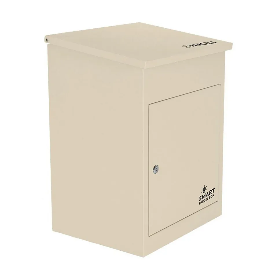 Boîte aux lettres 1 porte Boîte à colis Beige en acier-Smart Parcel Box Sale