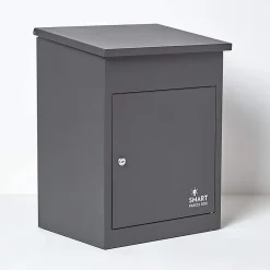 Boîte aux lettres 1 porte Boîte à colis Gris foncé en acier^Smart Parcel Box Sale