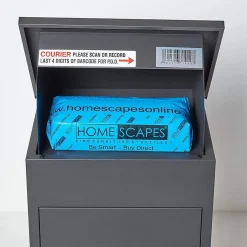 Boîte aux lettres 1 porte Boîte à colis Gris foncé en acier^Smart Parcel Box Sale