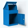 Boîte aux lettres 1 porte Boîte à colis Bleue en acier^Smart Parcel Box Clearance