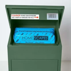 Boîte aux lettres 1 porte Boîte à colis Verte en acier-Smart Parcel Box Clearance