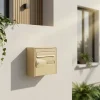 Boîte aux lettres 1 porte Beige faible profondeur-Diall Hot