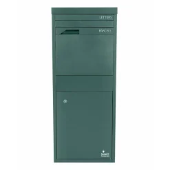 Boîte aux lettres 2 portes Boîte à colis Large Vert en acier^Smart Parcel Box Clearance
