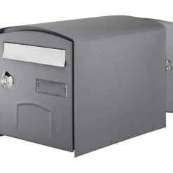 Boîte aux lettres 2 portes Decayeux Dôme Gris Ral 7021^Diall Sale