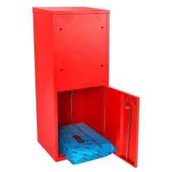 Boîte aux lettres 2 portes Boîte à colis Large Rouge en acier^Smart Parcel Box Outlet