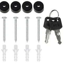 Boîte aux lettres avec compartiment à journaux au support poteau anthracite^ECD Germany Discount