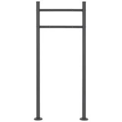 Boîte aux lettres avec support boîte postale anthracite/argent sur pieds +2 clés-ECD Germany Best