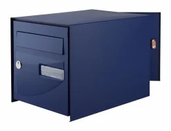 Boîte aux lettres double face Probat bleu RAL 5003-Decayeux Hot
