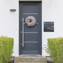 Boîte aux lettres en acier optique marbre noir murale moderne avec 2 clés inclus^Ml-Design Discount