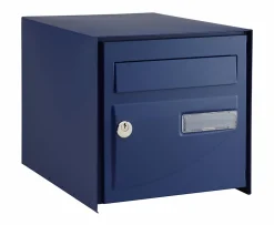 Boîte aux lettres simple face Probat bleu RAL 5003^Decayeux