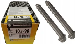 Boîte de 50 vis d'ancrage béton 10,5 x 90^Domax
