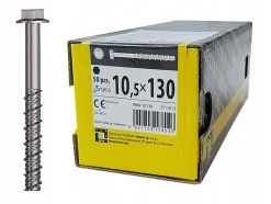 Boîte de 50 vis d'ancrage béton 10,5 x 130-Domax Hot