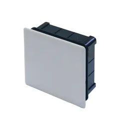 Boîte de dérivation à encastrer à sceller avec entrées et système de verrouillage 80 x 80 x 40 mm-Diall Best