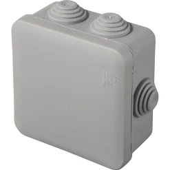 Boîte de dérivation carrée extérieure avec 7 passe-câbles et système de verrouillage 80 x 80 x 45 mm Mureva gris^Schneider Electric Sale