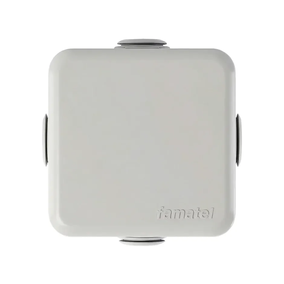 Boîte de dérivation extérieure avec 4 passe-câbles et système de verrouillage intégré 65 x 65 x 40 mm^Diall Best